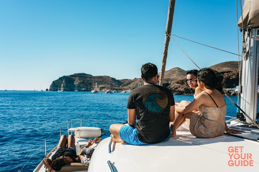 Santorini: Private Catamaran Tour with BBQ Meal and Drinks - Who Should Book This Catamaran Cruise?