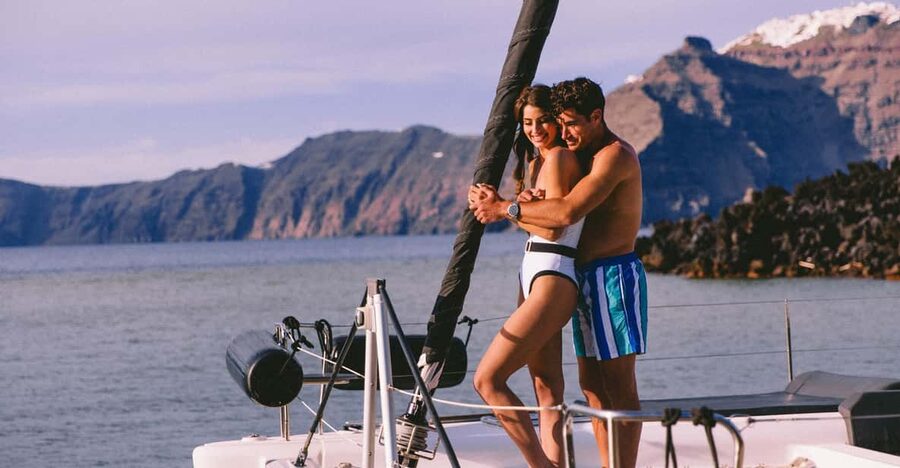 Santorini: Private Catamaran Tour with BBQ Meal and Drinks - Why Seeing Santorini From the Sea Changes the Island