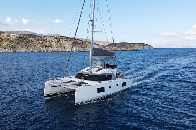 Santorini Private Tour Half-Day Sailing Platinum Catamaran Cruise - Red Beach, where Santorini shows its volcanic colors