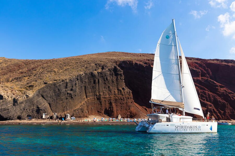 Santorini: Sailing Catamaran Cruise with BBQ and Drinks - Why a five-hour cruise works well in Santorini