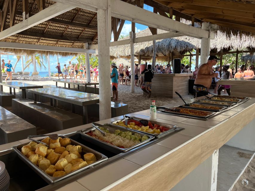 Saona Exclusive Catamaran – Small Group Experience - A Dominican buffet built for a full day outside