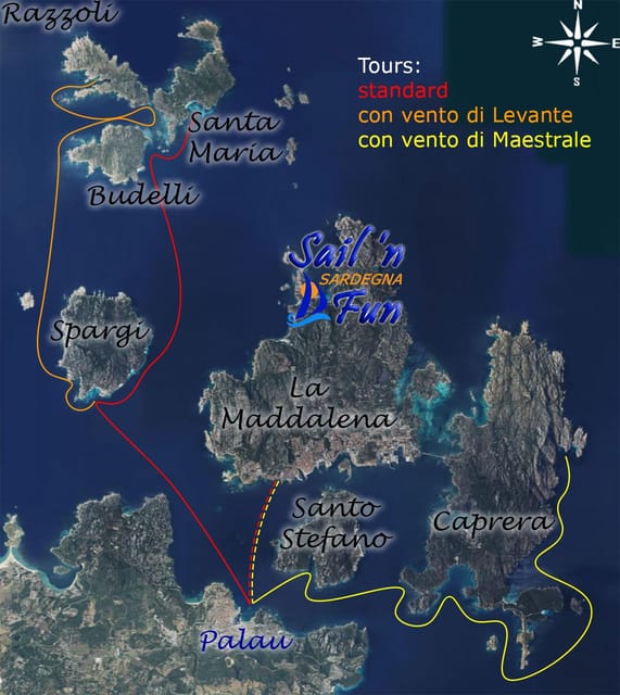 Sardinia: La Maddalena/Palau Catamaran Day Trip with Lunch - Santa Maria, Razzoli, and the Natural Pools