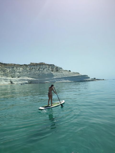 Scala dei Turchi: Catamaran Tour & Aperitif - First Stop: Swimming Beneath the White Marl Cliffs