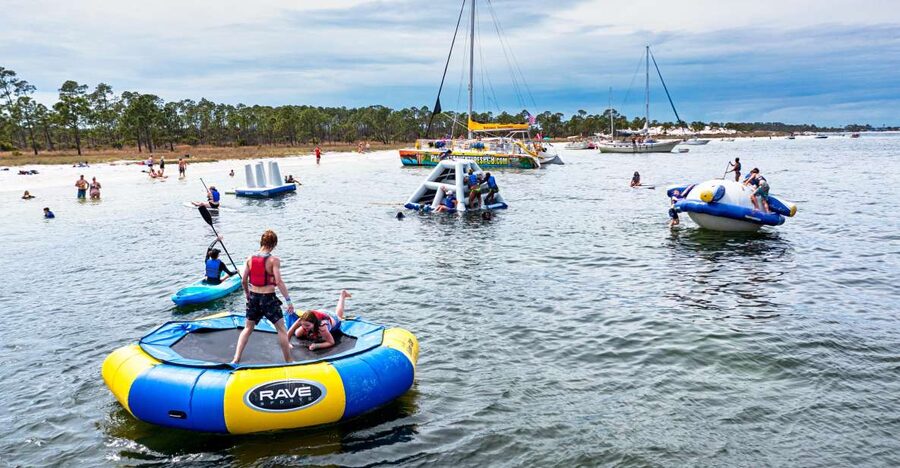 Shell Island: Adventure Tour on the Privateer Catamaran - One hour and 45 minutes of water play