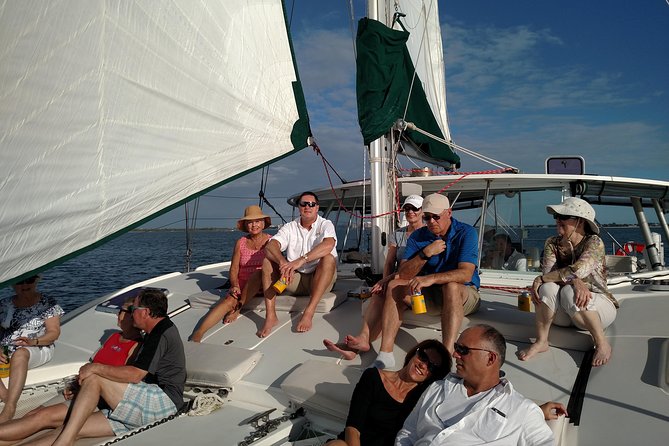 Sightseeing and Sunset Catamaran Sailing Excursion - Sunset colors, drinks, and the champagne toast
