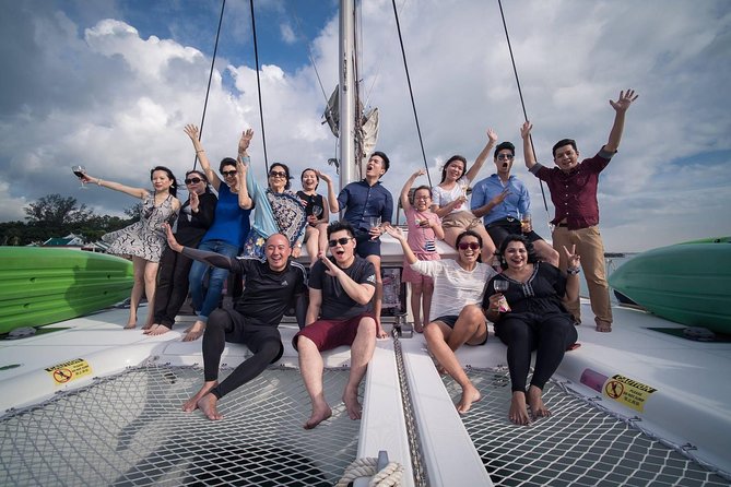 Singapore Sunset and Moring Cruise On A Luxury Catamaran - Leaving Sentosa Cove for the Southern Islands