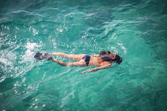 Small-Group Cruising and Snorkeling Catamaran Tour - Slide, high jump board, and family appeal