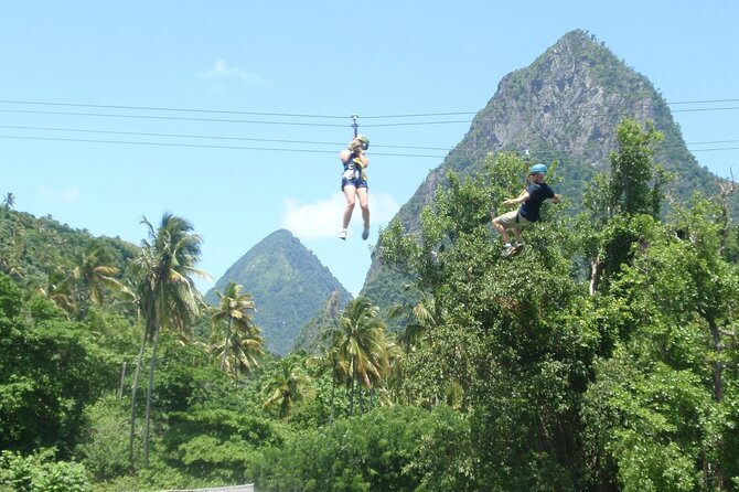 Soufriere Catamaran Excursion with Zip Lining from Castries - Returning through Marigot Bay