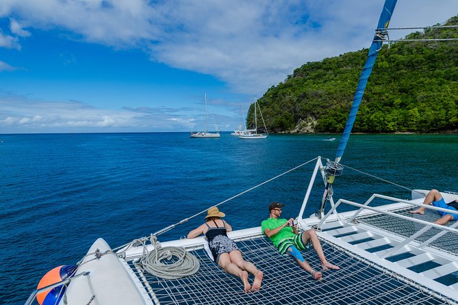 St Lucia Catamaran Day Sailing and Sightseeing Tour - Pickup, timing, and group size