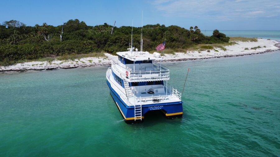 St. Petersburg, FL: 4-Hour Catamaran Cruise to Egmont Key - Leaving St. Petersburg Pier for Egmont Key