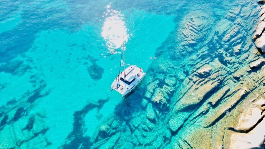 Stintino: Catamaran excursion in the Gulf of Asinara - Around Isola Piana, then lunch near La Pelosa