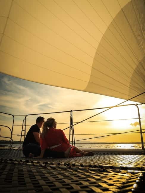 Sunny Beach: Sunset Catamaran Cruise with Dinner & Prosecco - The cruise at a glance