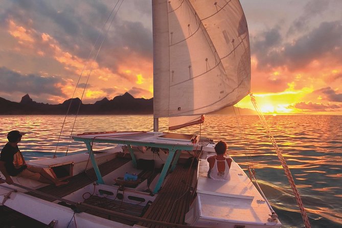 Sunset Cruise : Moorea Sailing on a Catamaran named Taboo - Cook’s Bay in about 15 minutes