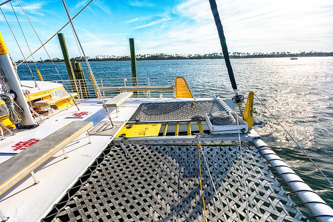 Sunset Dolphin Sail Aboard the Privateer Catamaran - Watching the Panama City Beach sunset
