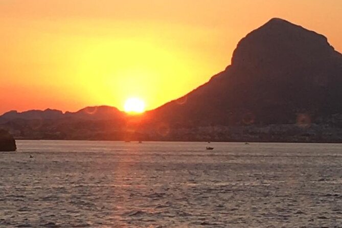 Sunset in Dénia from the Catamaran Mundo Marino - Value at About $21.72 Per Person