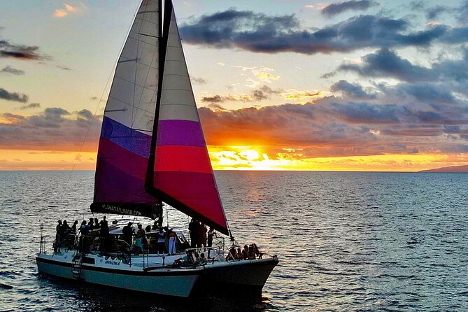 Sunset Sailing on a Floating Tiki Bar Charming Hawaiian Catamaran - Arriving at Maalaea for the 4:30 departure