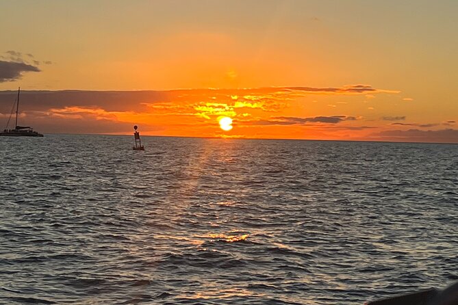 Sunset Sailing on a Floating Tiki Bar Charming Hawaiian Catamaran - Whales and dolphins from December through April
