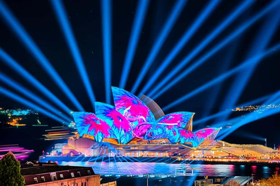 Sydney: Premium Catamaran Vivid Cruise with Welcome Drink - Boarding a 55-Foot Catamaran