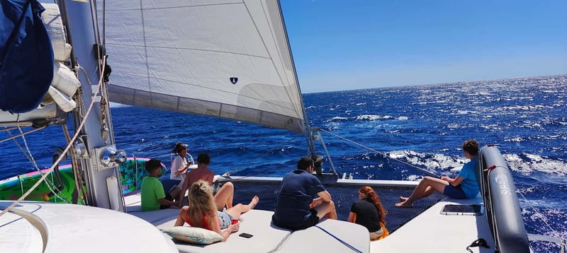 Tenerife: PRIVATE Catamaran cruise with Lunch and Drinks - The First 45 Minutes on the Atlantic