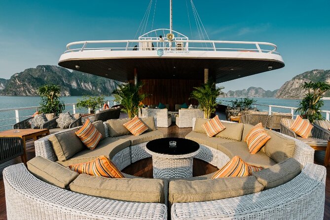The Catamaran - Luxury Full Day Cruise To Halong Bay & Lan Ha Bay - Lunch while cruising through Halong Bay