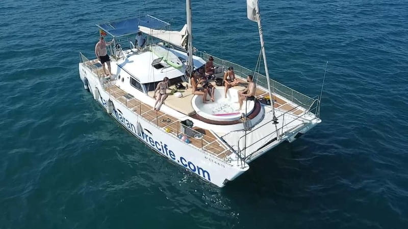 Torrevieja: Catamaran cruise and sunset with swimming - What the one-hour water stop is really like