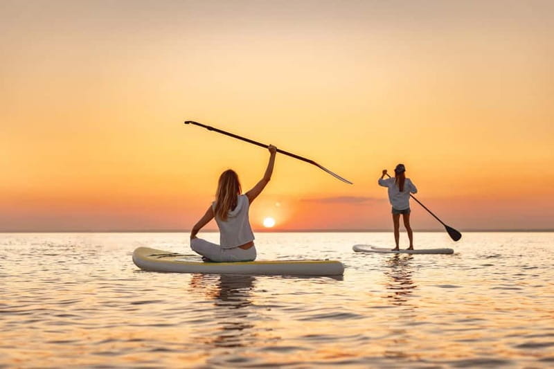 Torrevieja: Sundowner tour on the catamaran Apaleo - Anchored swimming and snorkeling time