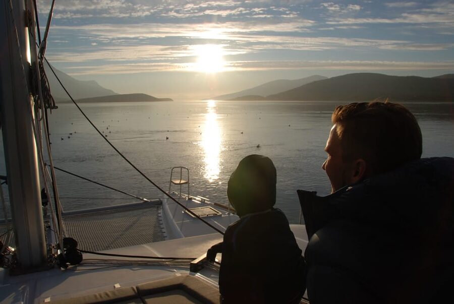Tromsø: Fjord and Islands Luxury Catamaran Cruise - Setting out from the Floating Jetty