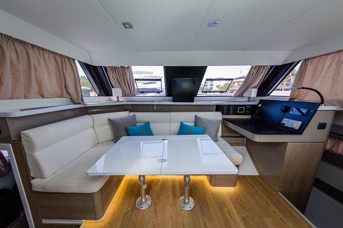 Tulum: Luxury Sail & Snorkel – All Inclusive 34' Catamaran - Paddleboards, floaties, and time between stops