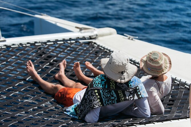 Turtle and Shipwreck adventure on 57 ft catamaran - Lunch in the bay, with time to swim