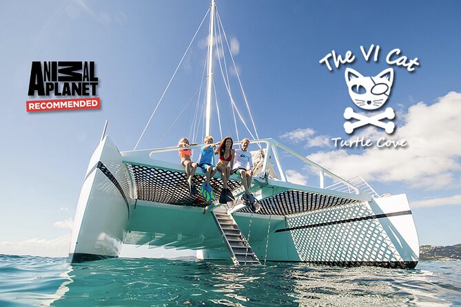 Turtle Cove Catamaran Snorkel and Sail at Little Buck Island STT - Turtle Cove at Little Buck Island