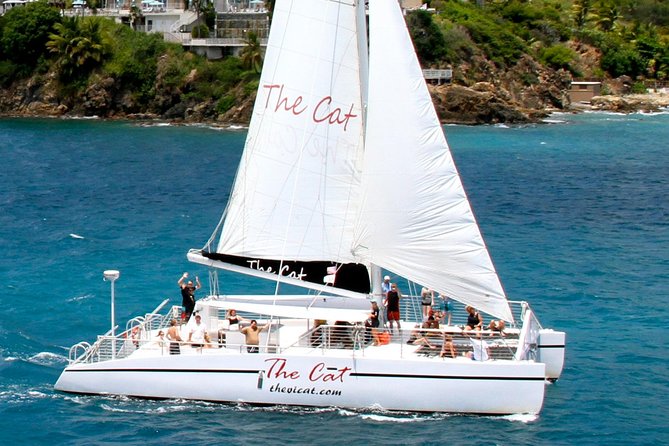Turtle Cove Catamaran Snorkel and Sail at Little Buck Island STT - Finding Your Place on the 54-Foot Catamaran