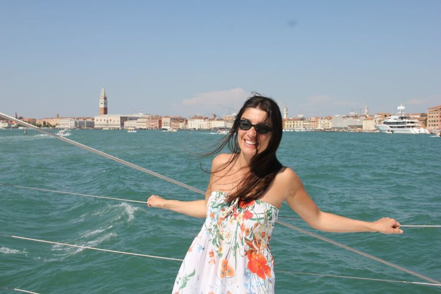 Venice: Lagoon Catamaran Cruise with Music and Drinks - Crossing the Venetian Lagoon Toward Lido
