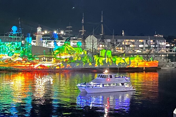 Vivid 90-Minute Sydney Harbour Intimate Catamaran Cruise with Canapes - Boarding Heaven at Pier 2, Walsh Bay