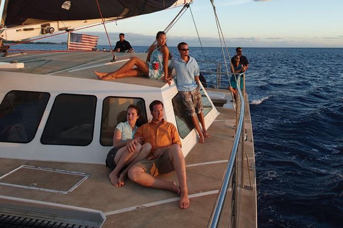 Waikoloa Signature Catamaran Sunset Sail - Drinks, snacks, and the relaxed onboard rhythm